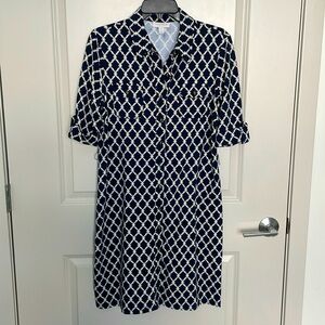 Charter Club Buttoned Dress. Size PM